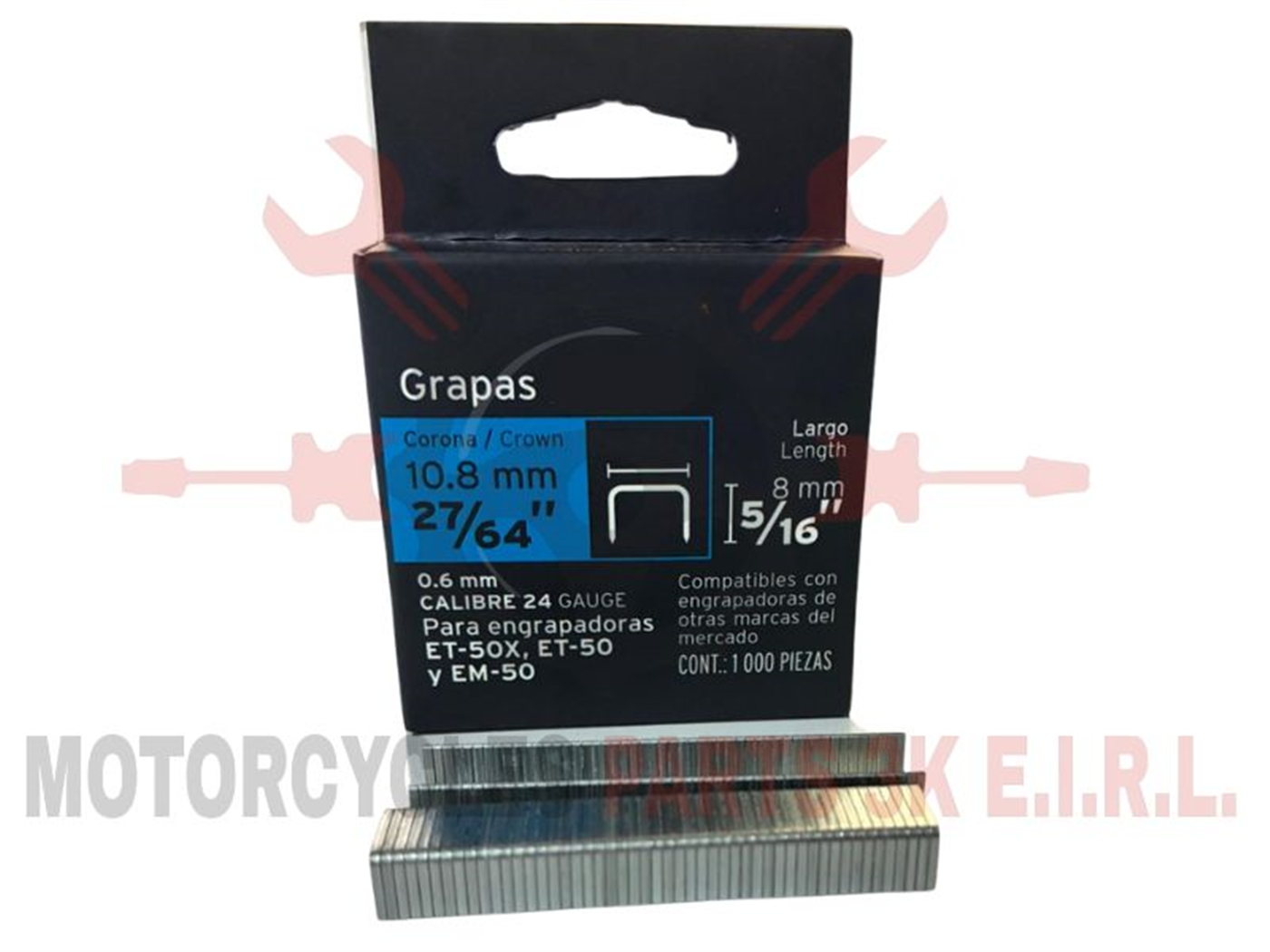 GRAPA P/ENGRAMPADORA 5/16 X1000 PARA TAPICERIA 