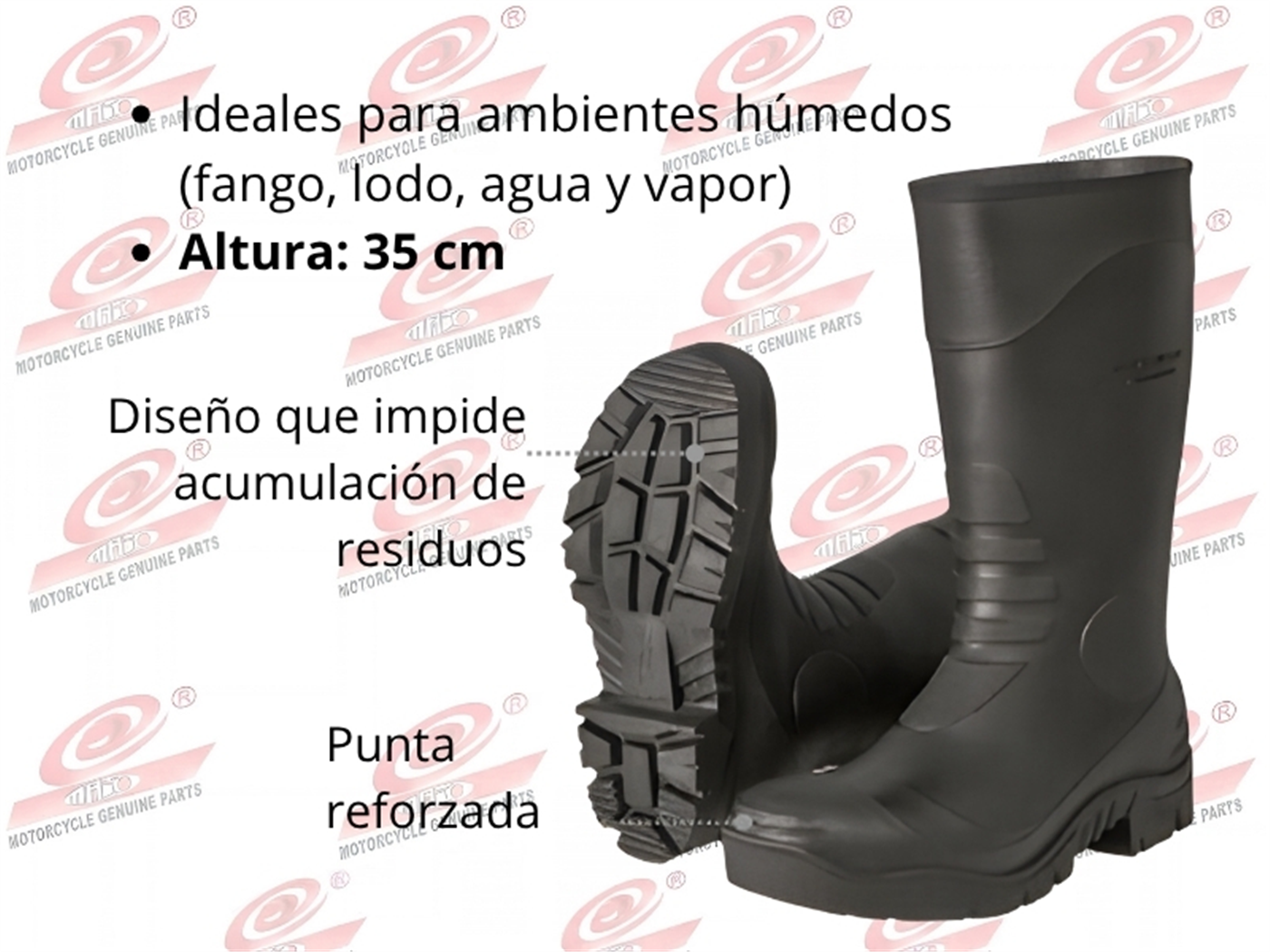 BOTAS PVC PARA LLUVIA T.42/43