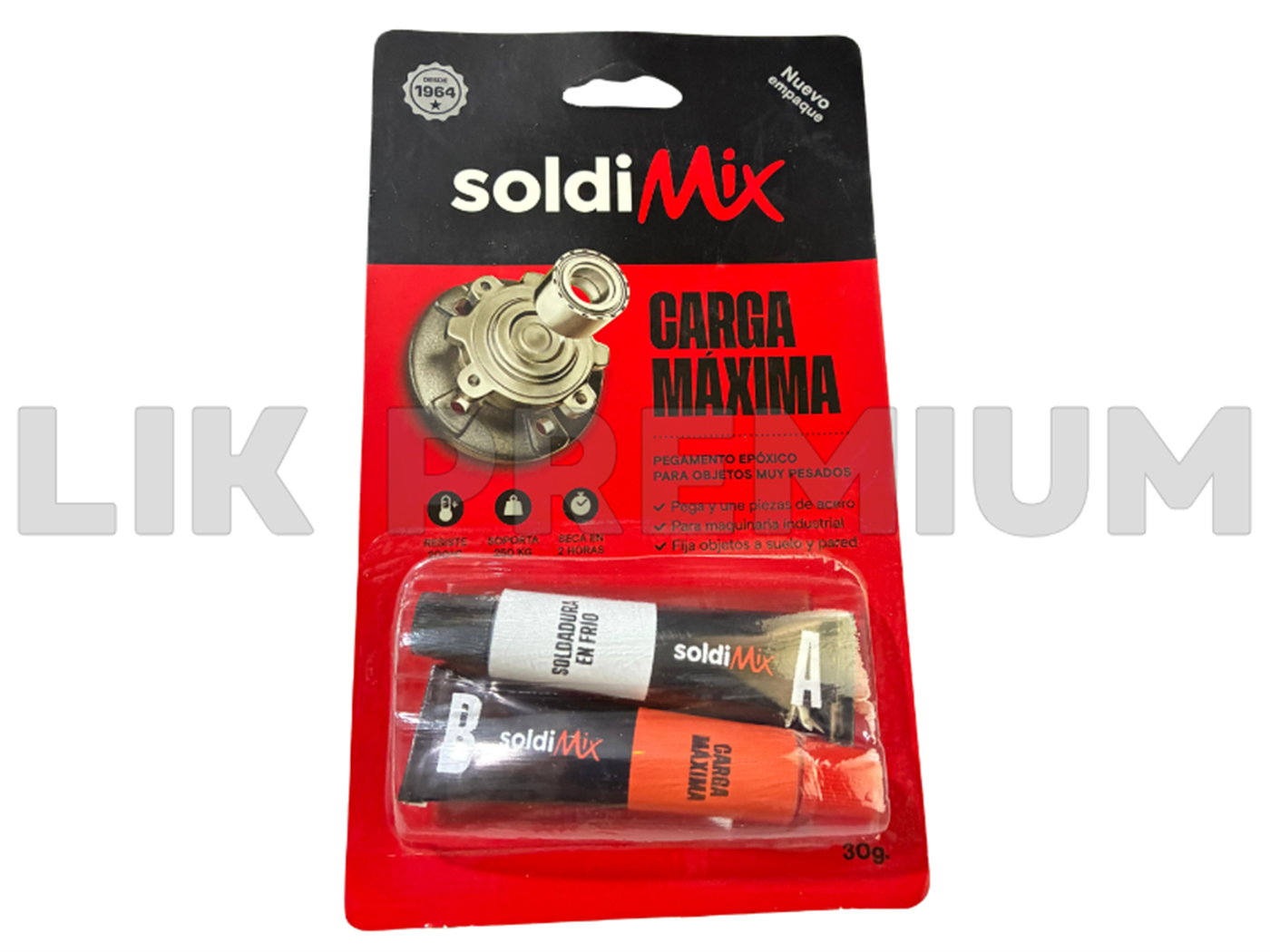 PEGAMENTO ULTRA FUERTE CARGA MAX 30GR SOLDIMIX