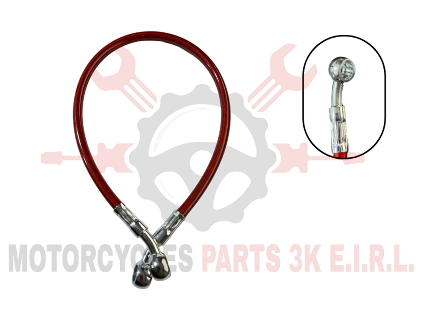 MANGUERA FRENO HID.0.50 M ROJO