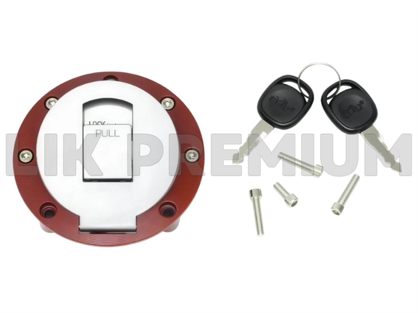 TAPA TANQUE PLANO HEXAGONAL ROJO