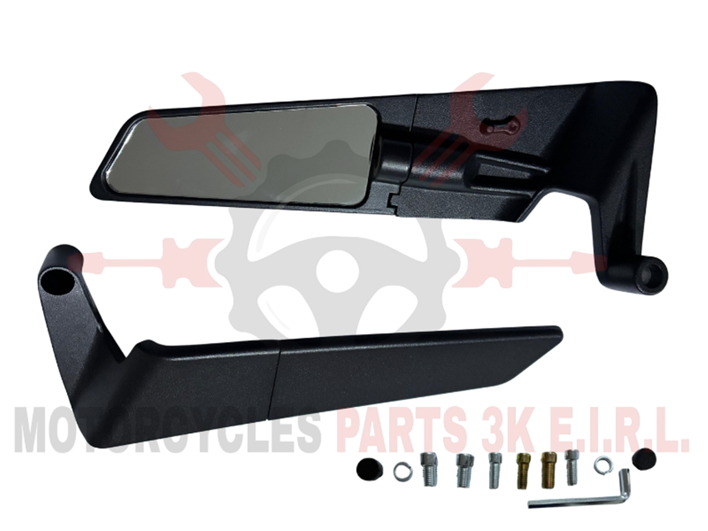 ESPEJO DEPORTIVO ALERON ALUMINIO NEGRO