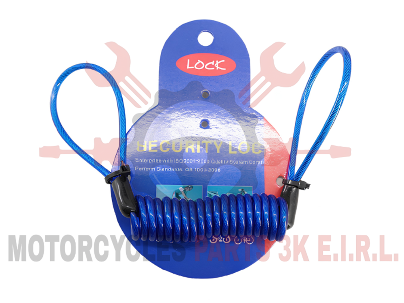 CANDADO CUERDA D/ALAMBRE 4MM-120CM AZUL