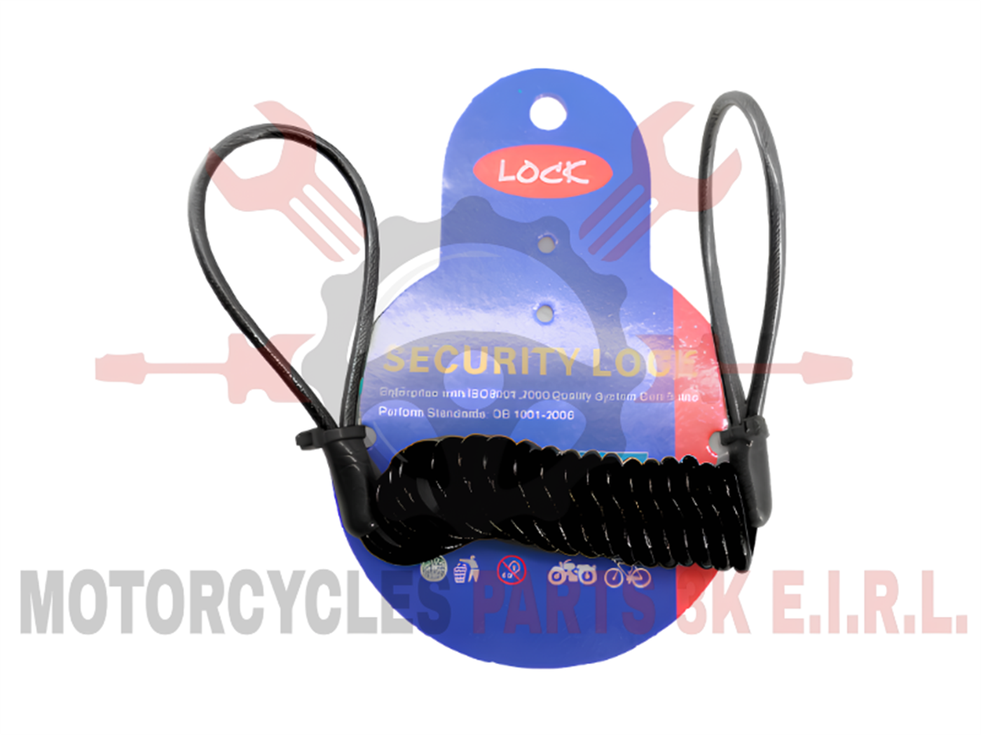CANDADO CUERDA D/ALAMBRE 4MM-120CM NEGRO