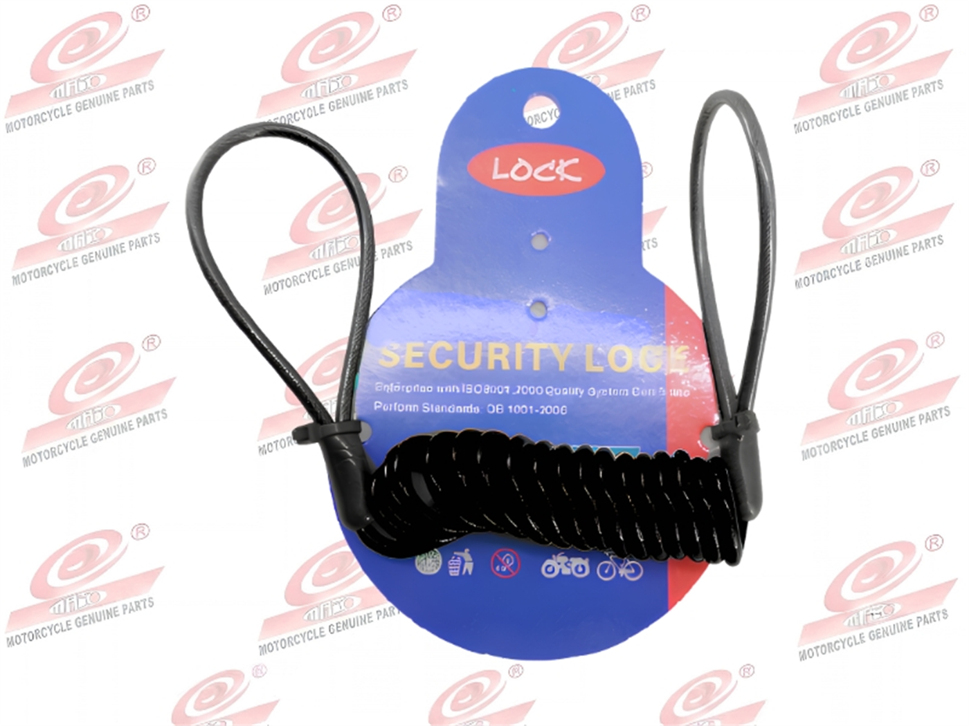 CANDADO CUERDA D/ALAMBRE 4MM-120CM NEGRO