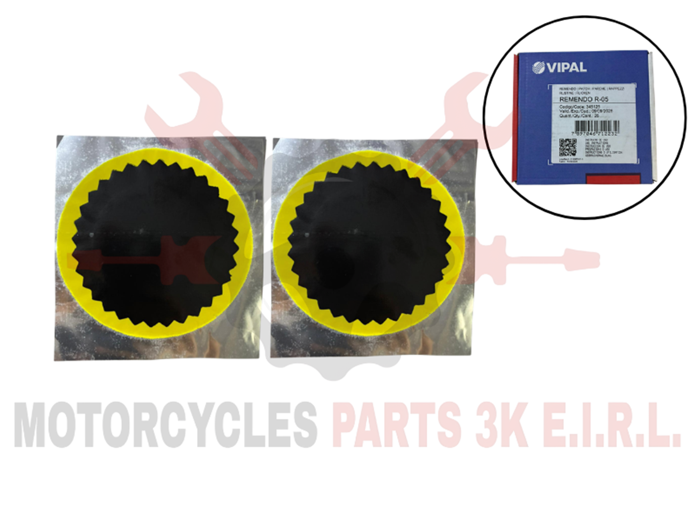 PARCHE VIPAL (R-05) 100MM (X25PCS)