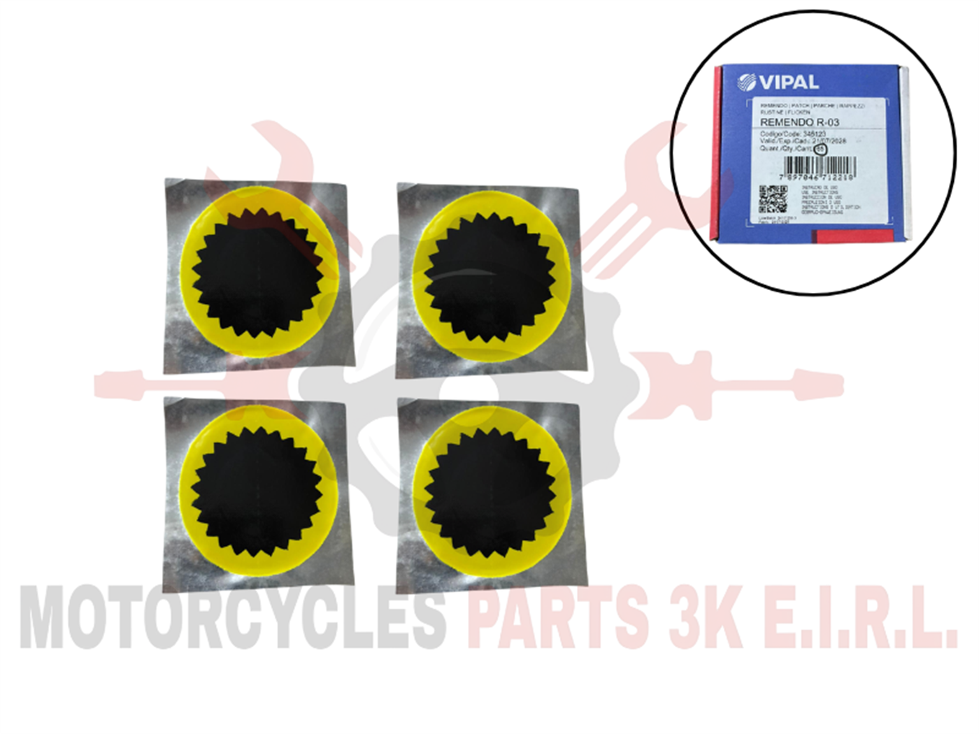 PARCHE VIPAL (R-03) 60MM (X65PCS)