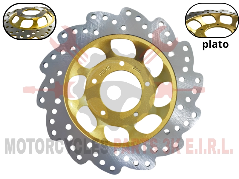 DISCO FRENO DELANTERO (5H)(4MM)(58/220MM)(O/O46MM)