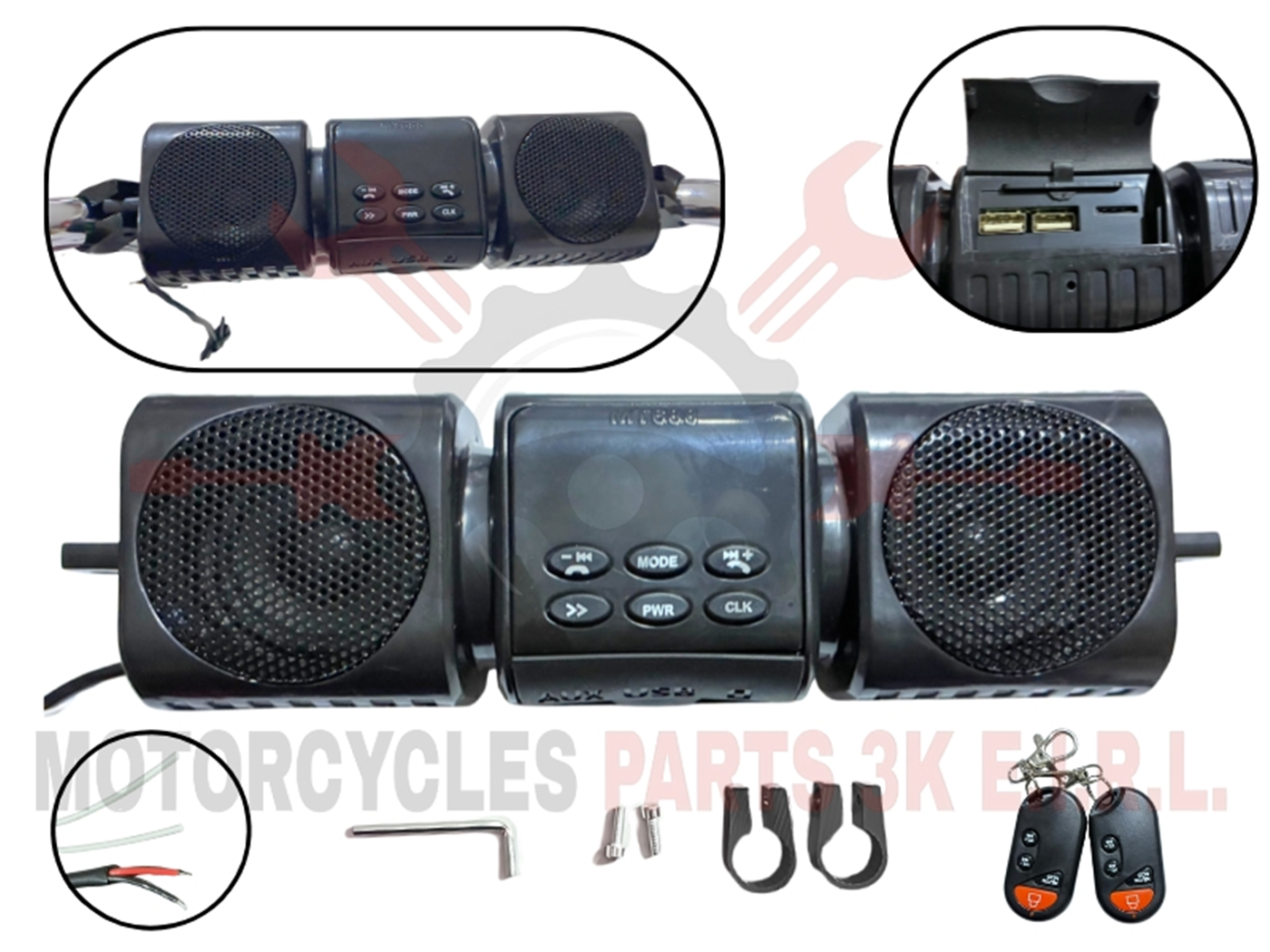 RADIO NEGRO C/SOPORTE PARA TIMON (LU-C17)