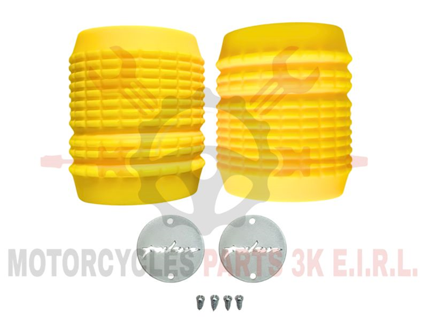 TOPE PARA SLYDER AMARILLO C/TAPA DE METAL 