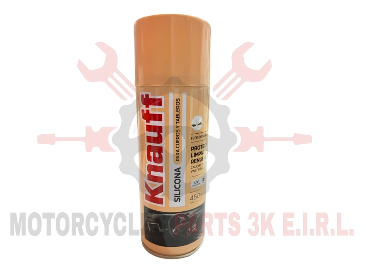 SILICONA P/CUEROS Y TAB A/FLOR DE VAINILLA X450ML