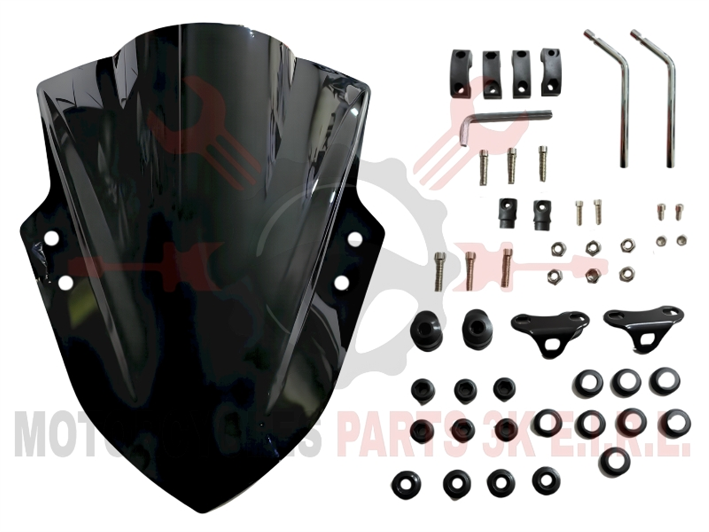 CUPULA NEGRO C/SOPORTE ALUMINIO (LU-CP-52)