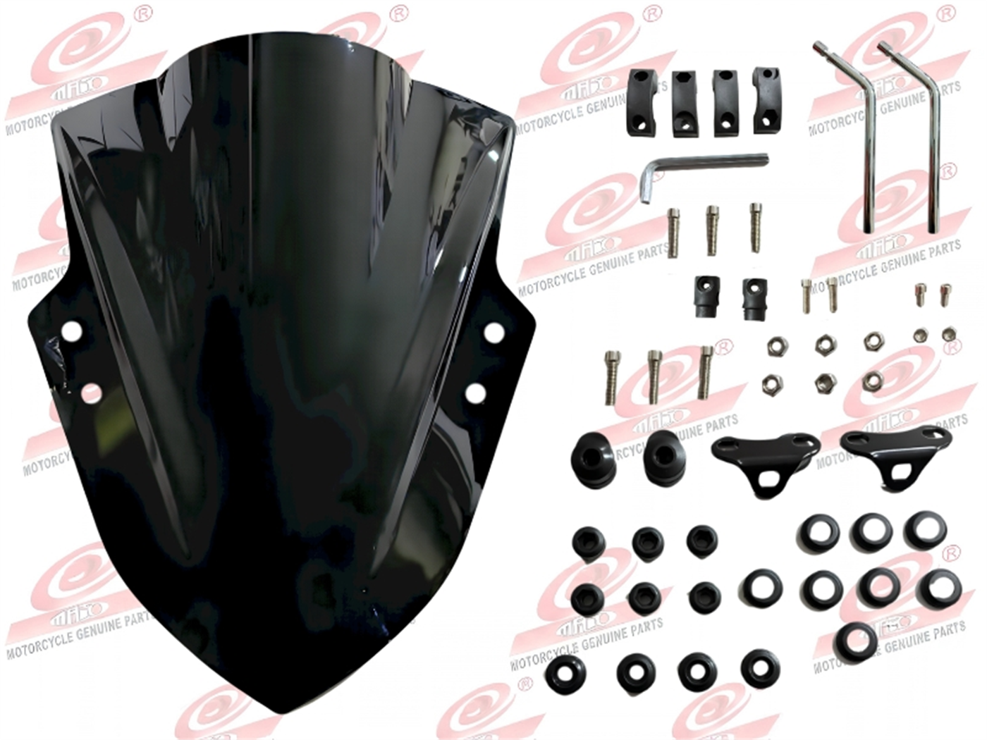 CUPULA NEGRO C/SOPORTE ALUMINIO (LU-CP-52)