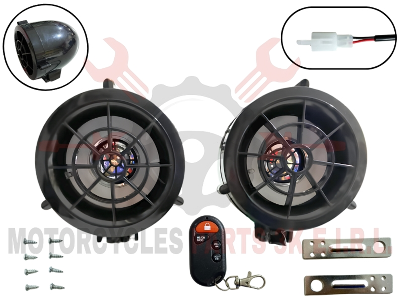 RADIO NEGRO C/BLUETOOTH Y ALARMA 12V (LU-C14)