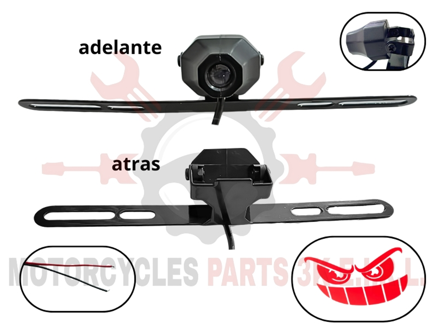 PORTA PLACA C/LASER 3 MODELOSONRISA (LU-HY-1)