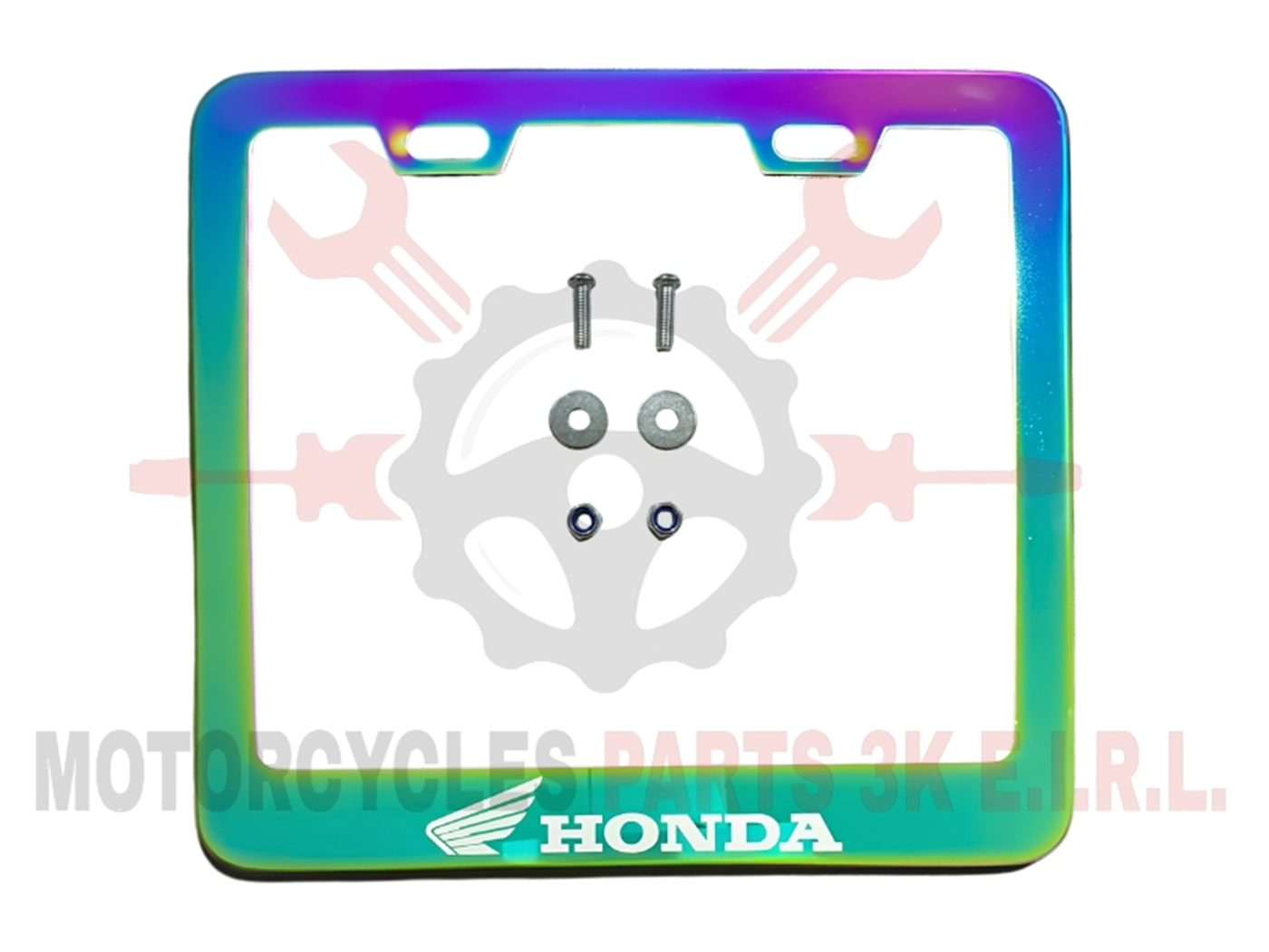 MARCO PLACA METAL TORNASOL MODERNA HONDA