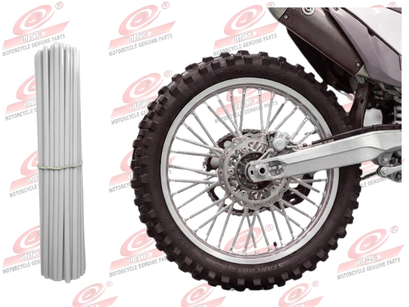 ADORNO P/ARO DE RAYO 24CM BLANCO 72PZS 