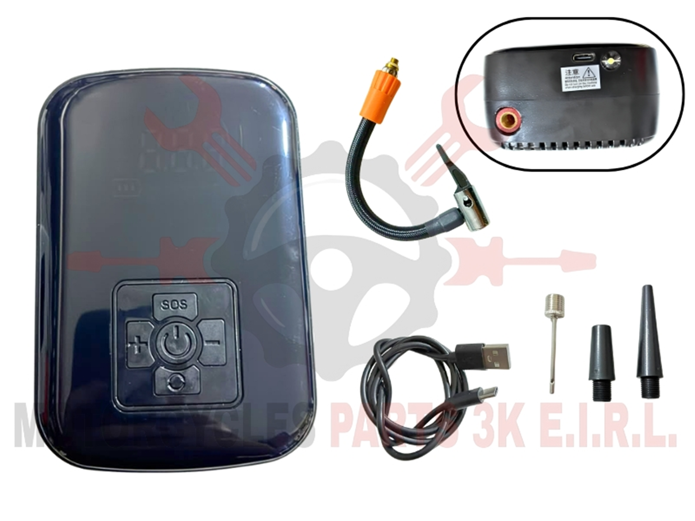INFLADOR P/LLANTA C/USB MOD.2