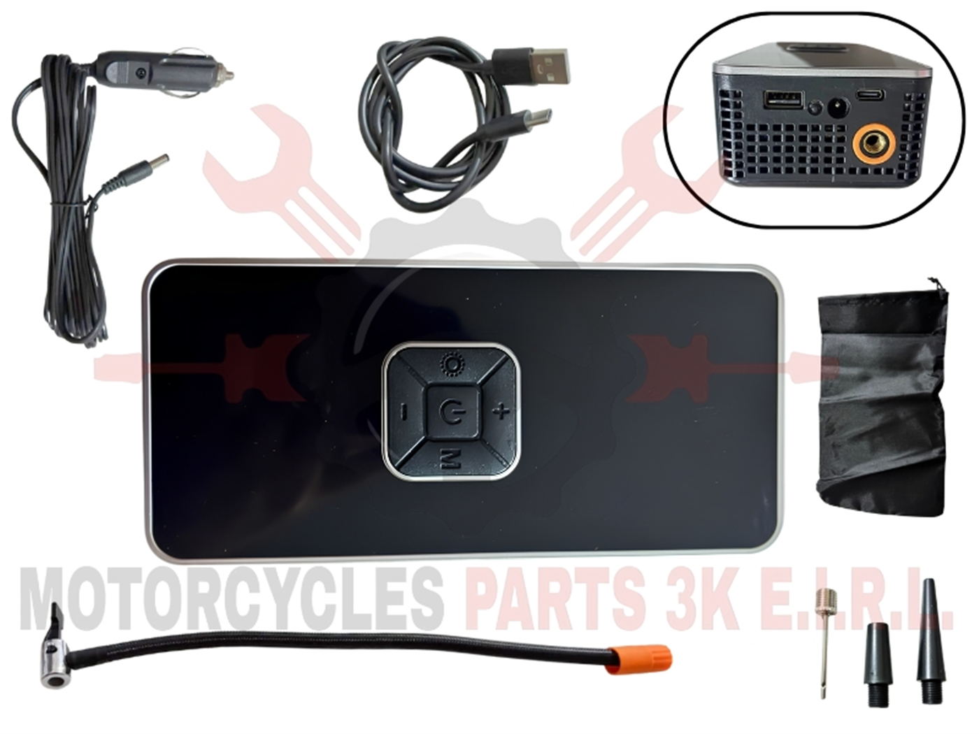 INFLADOR P/LLANTA C/USB MOD.3