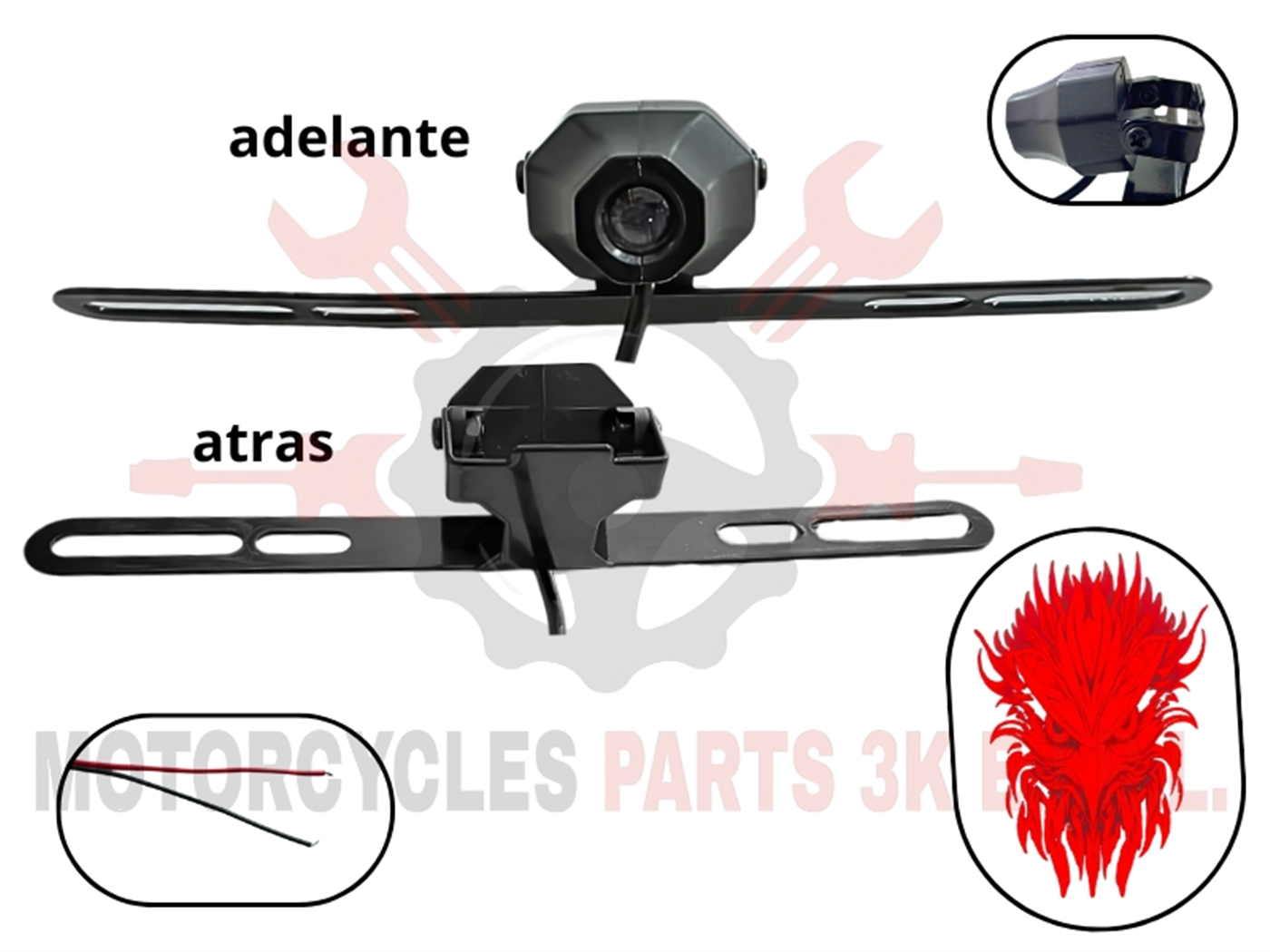 PORTA PLACA C/LASER 3 MODELO AGUILA (LU-HY-1)