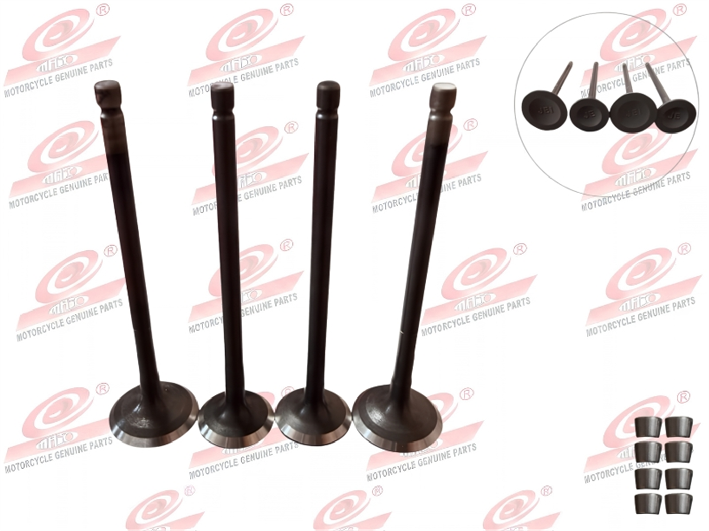 VALVULA DISCOVER125ST(4VALVULAS)ADM/ESC.(22X82X4.4)(19X82.5X4.4)C/SEGURO