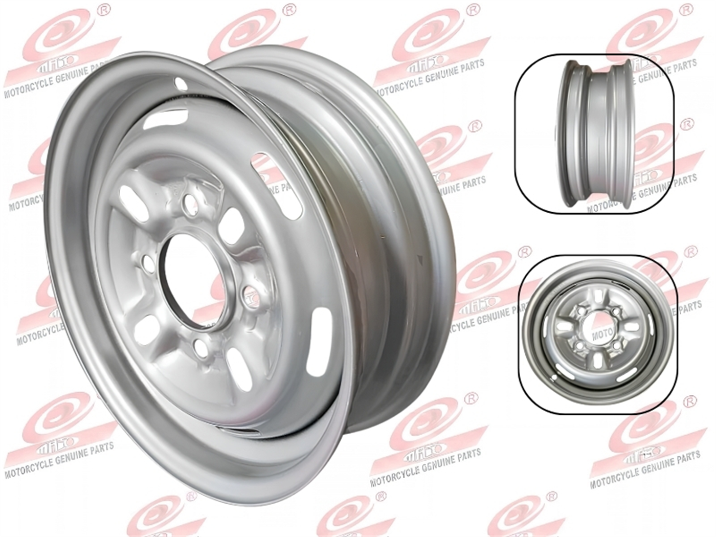 ARO SOLO 4.00X12 POST.(4H)PLATA