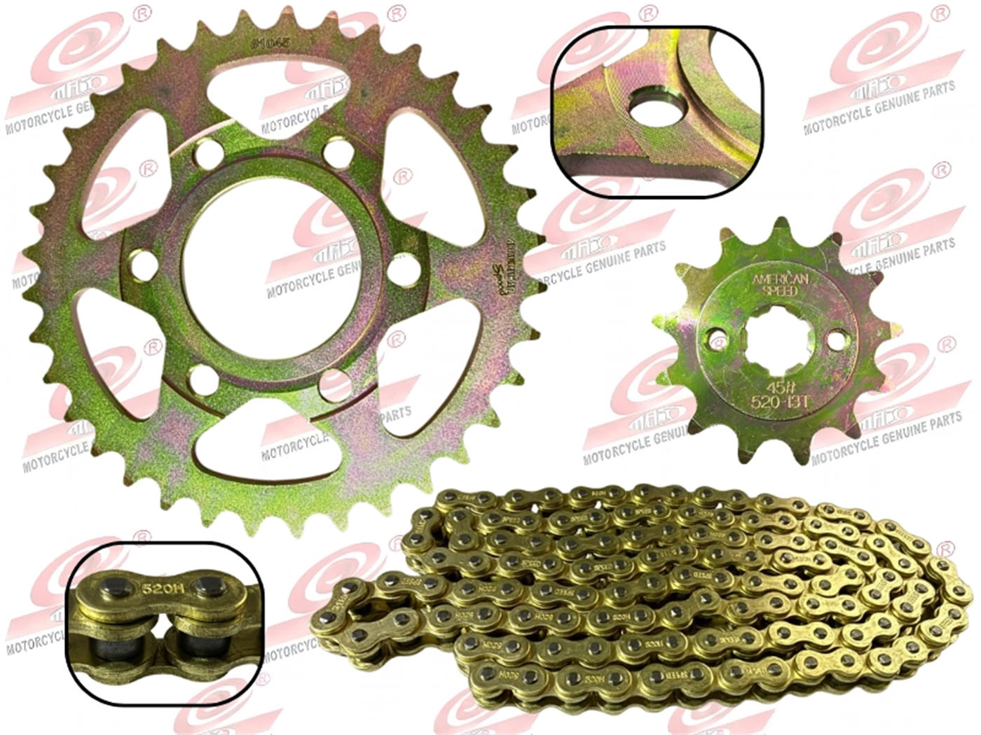 KIT ARRASTRE 520H-36T 13T-120L